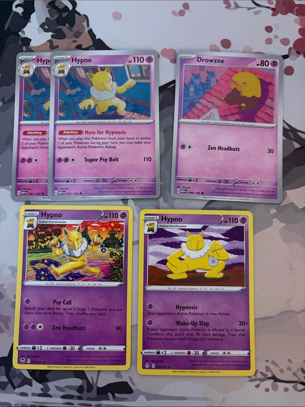 Drowzee & Hypno Evolution Lot | 5 Pokémon Cards | ✨5/$25✨